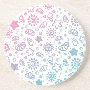 Summer pattern coaster