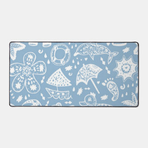 Summer pattern desk mat