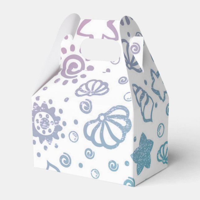 Summer pattern favor box (Front Side)