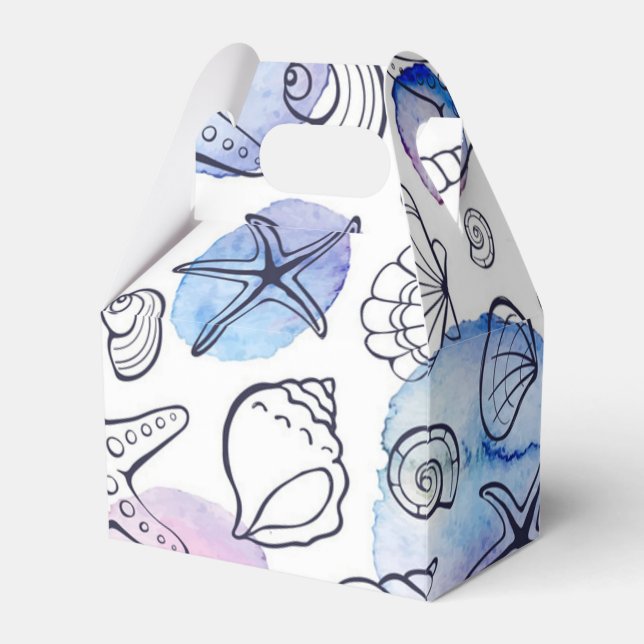 Summer pattern favor box (Front Side)