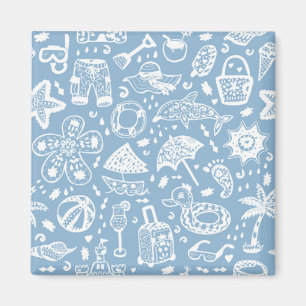 Summer pattern magnet