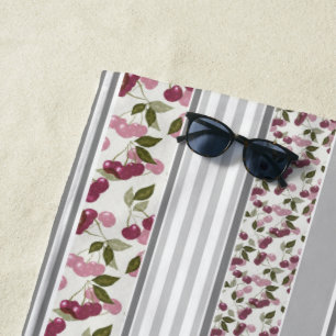 summer pattern of stripes of multi-colored fabric beach towel