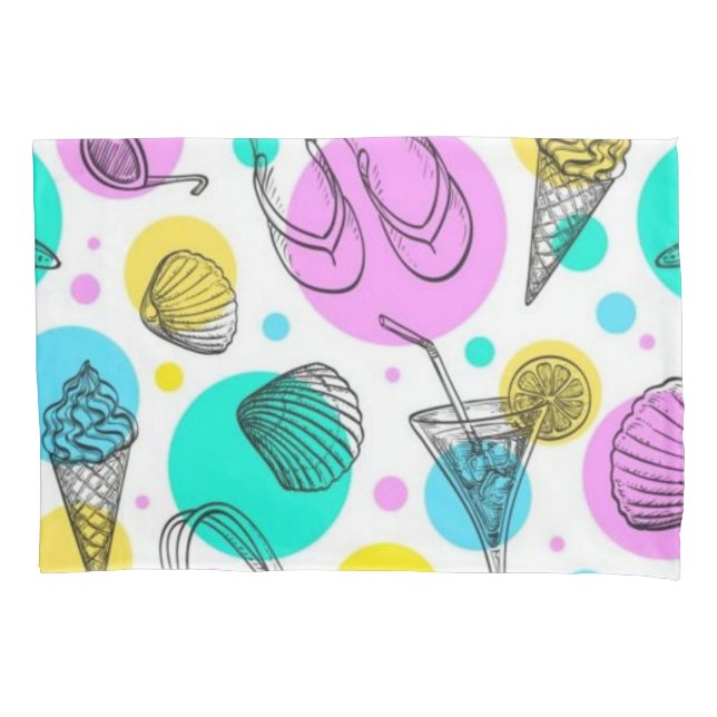 Summer pattern pillowcase (Front)