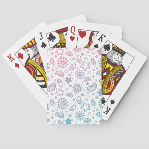 Summer pattern playing cards