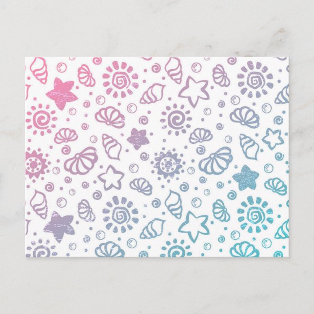 Summer pattern postcard (Front)