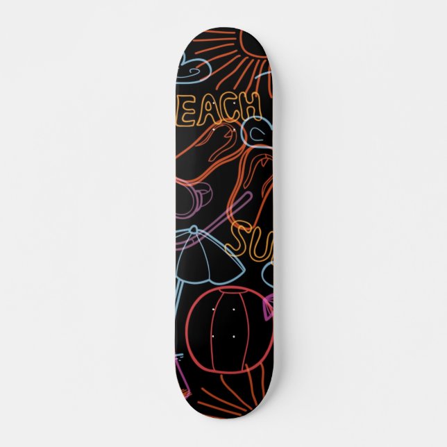 Summer pattern skateboard (Front)