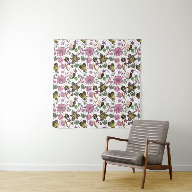 Summer Pattern Tapestry (In Situ)