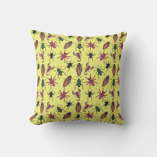 Summer Pattern Throw Pillow (Front)