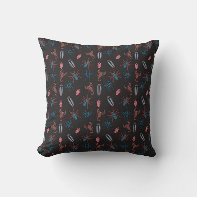 Summer Pattern Throw Pillow (Front)