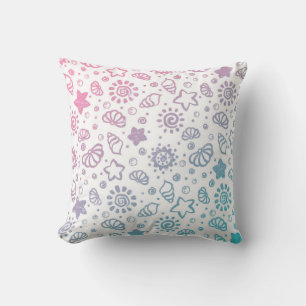 Summer pattern throw pillow