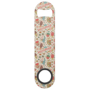 Summer Pattern With Ice Cream Bar Key