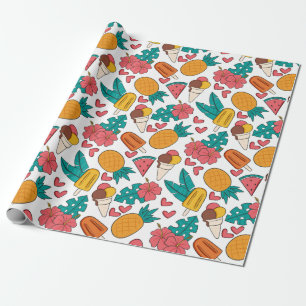 Summer Pattern Wrapping Paper