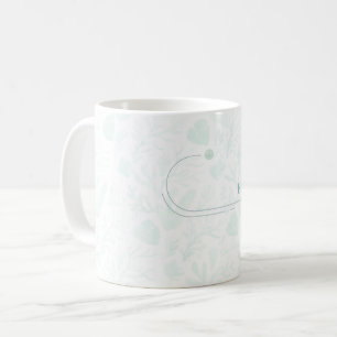 Summer Pearl Watercolor Ocean Design Coffee Mug