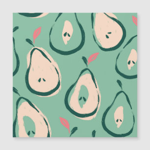 Summer pears: fresh fruit pattern.