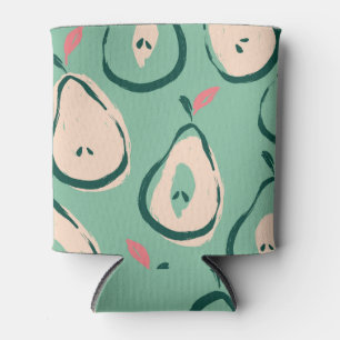 Summer pears: fresh fruit pattern. can cooler