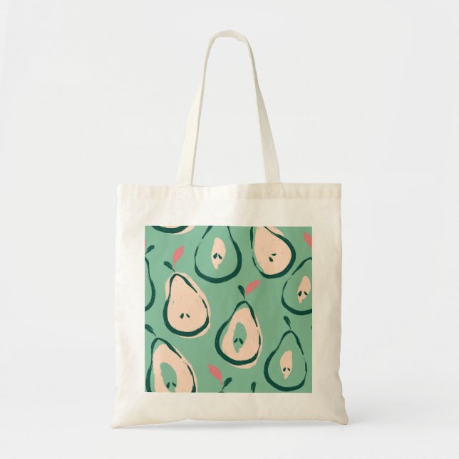Summer pears: fresh fruit pattern. tote bag (Front)
