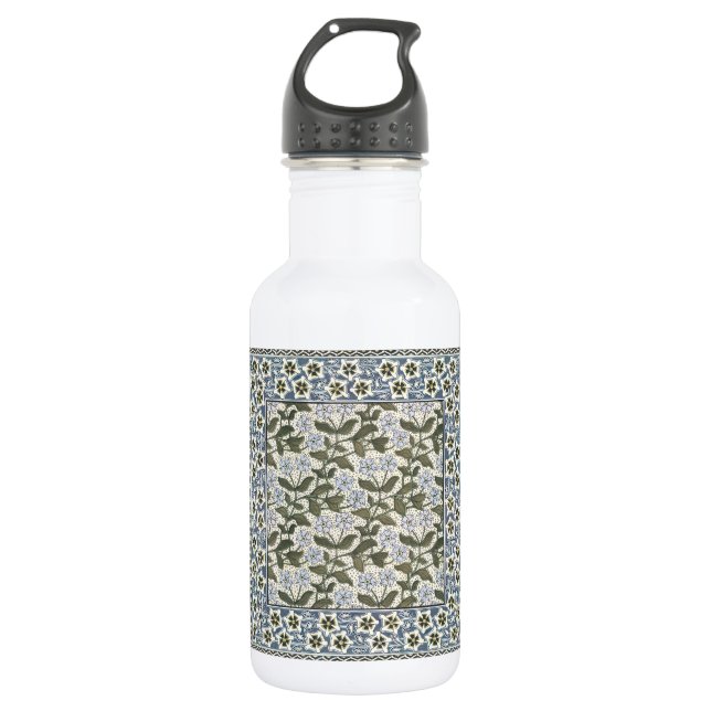 Summer Periwinkle Flower Pretty Elegant Floral 532 Ml Water Bottle (Front)