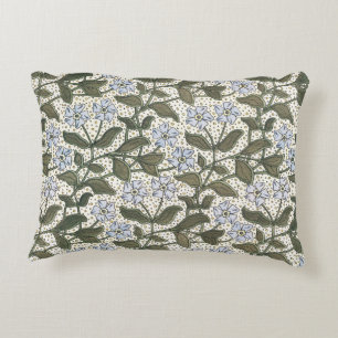 Summer Periwinkle Flower Pretty Elegant Floral Accent Pillow