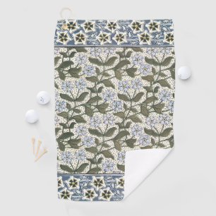 Summer Periwinkle Flower Pretty Elegant Floral Golf Towel