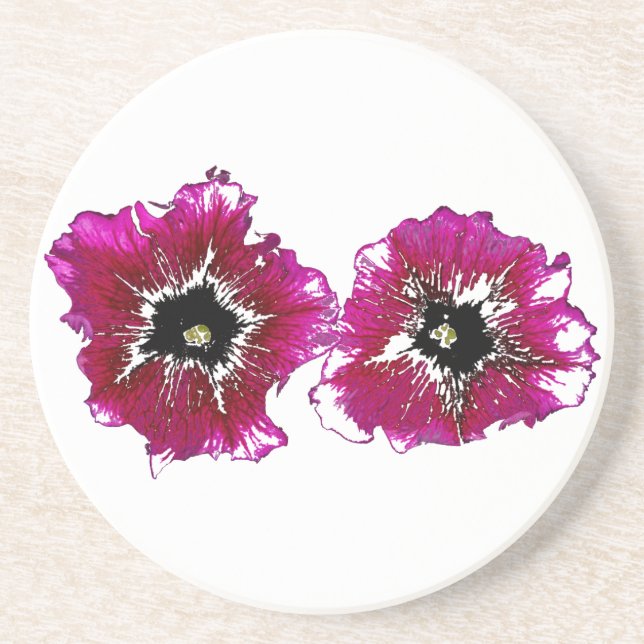 Summer Petunias Coaster (Front)