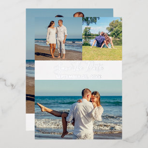 Summer Photo Collage Save The Date Card