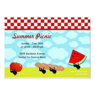 summer picnic invitation