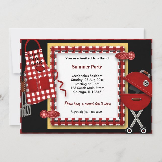 Summer Picnic Invitation (Front)