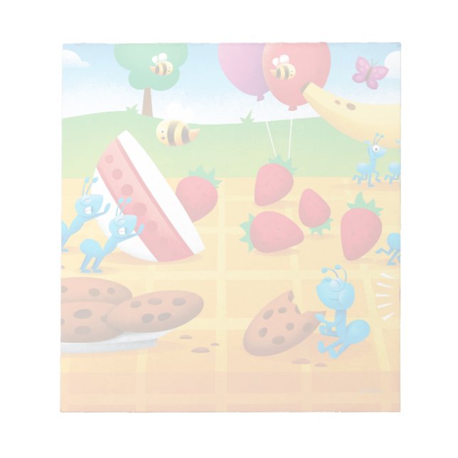 Summer Picnic Notepad (Front)