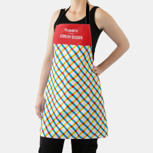 Summer Picnic Plaid Apron
