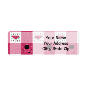 Summer Picnic Return Address Label