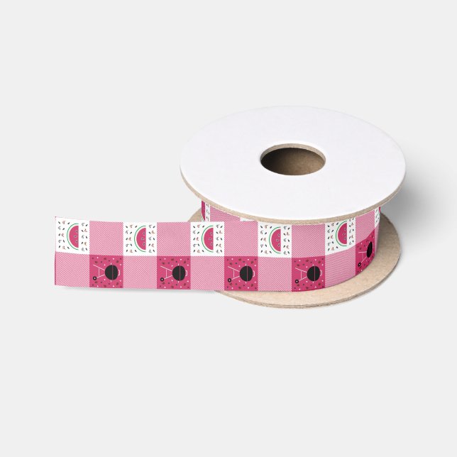 Summer Picnic Ribbon Satin Ribbon (Spool)