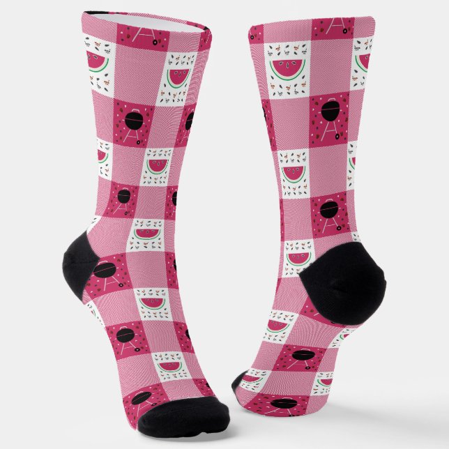 Summer Picnic Socks (Angled)