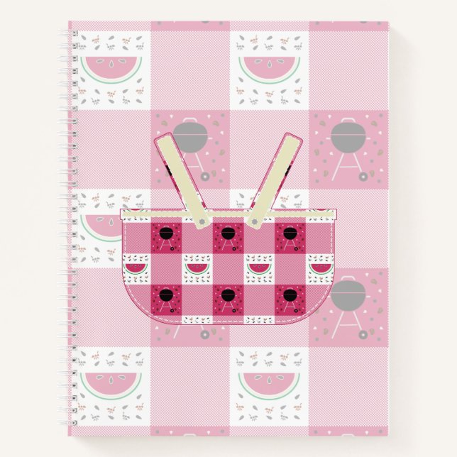 Summer Picnic Spiral Notebook (Front)