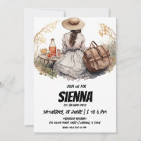 Summer Picnic victorian style Invitation