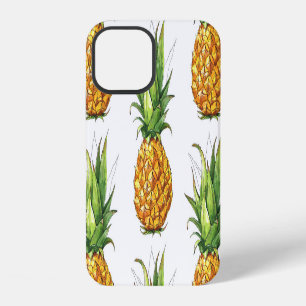 Summer pineapple pattern, seamless design. iPhone 12 case