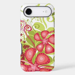 Summer Pink Tropical Hibiscus Abstract Grunge Case