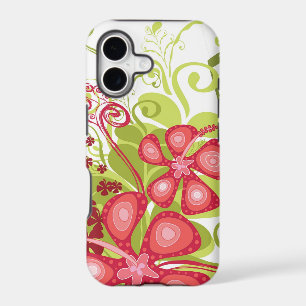 Summer Pink Tropical Hibiscus Abstract Grunge Case