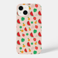 Summer Pinky Fruit iPhone 14 Case