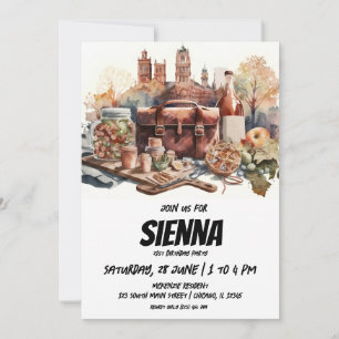 Summer Pique-nique vue château Invitation