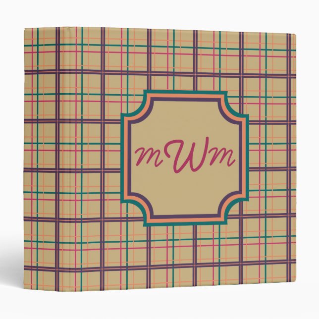 Summer Plaid Binder (Front/Spine)