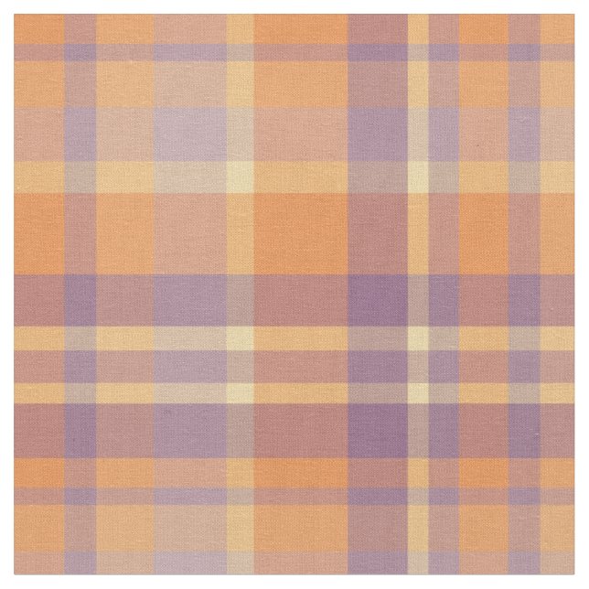 Summer Plaid Fabric (Close Up)