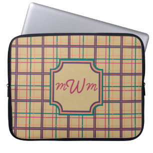 Summer Plaid Laptop Sleeve