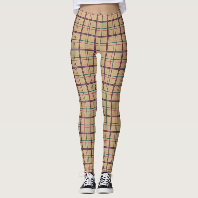 Summer Plaid Leggings (Front)