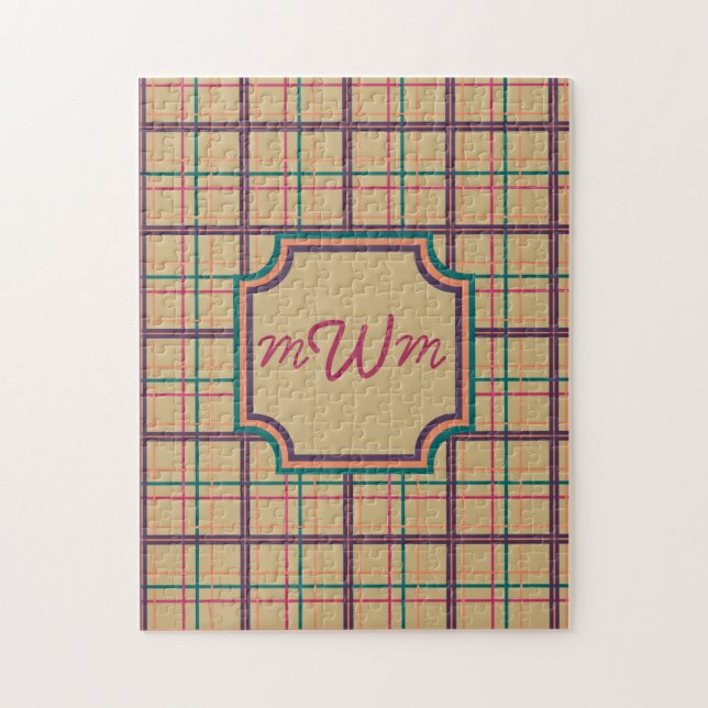 Summer Plaid Puzzle (Vertical)