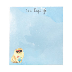 Summer Pomeranian Notepad