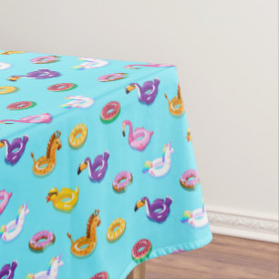 Summer Pool Float Pattern Tablecloth
