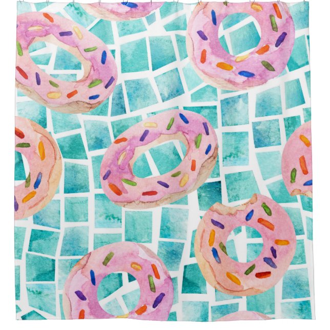 Summer Pool Floats Watercolor Mosaic (Front)