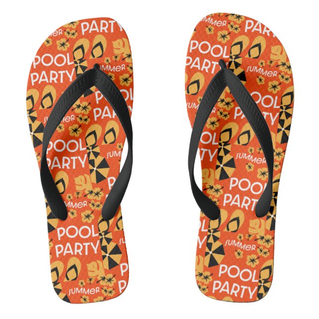 Summer Pool Parties Flip Flops (Footbed)