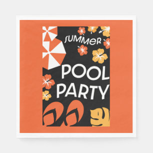 Summer Pool Parties   Napkin