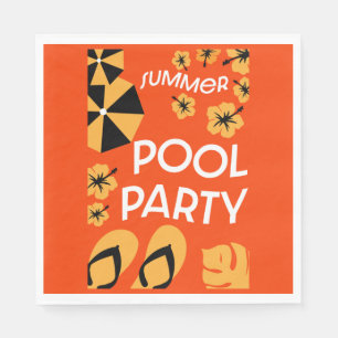 Summer Pool Parties Napkin